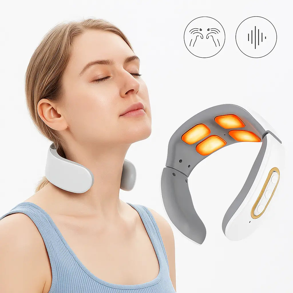 Massageador Elétrico Cervical e Ombros com Pulso Magnético