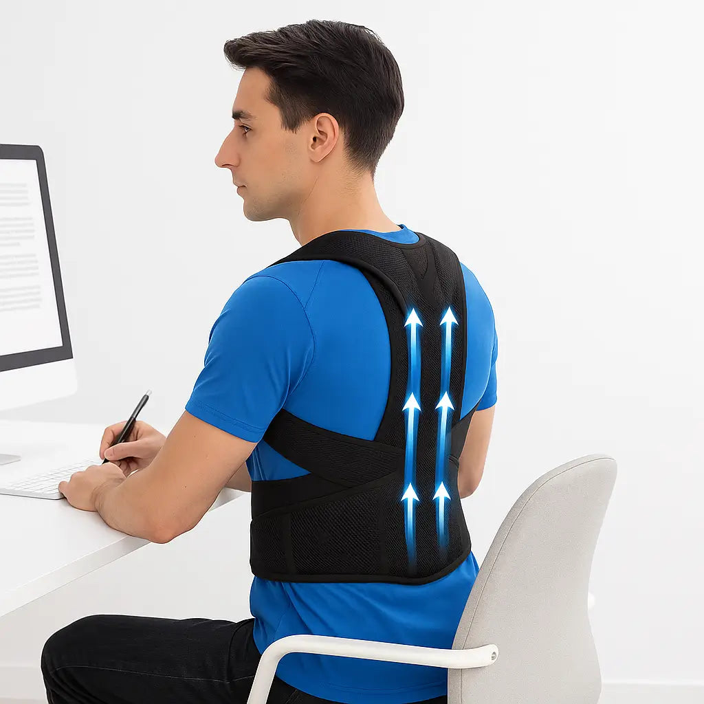 Corretor de postura Unissex alongado - Conforto para suas costas