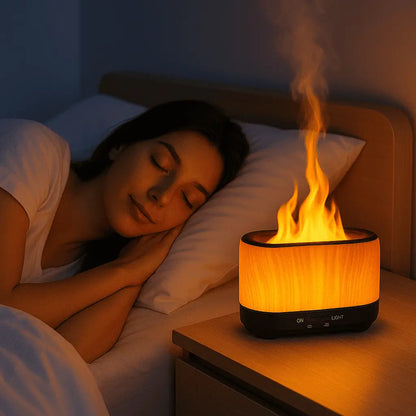 Difusor de Aromas e Umidificador com Efeito Chama