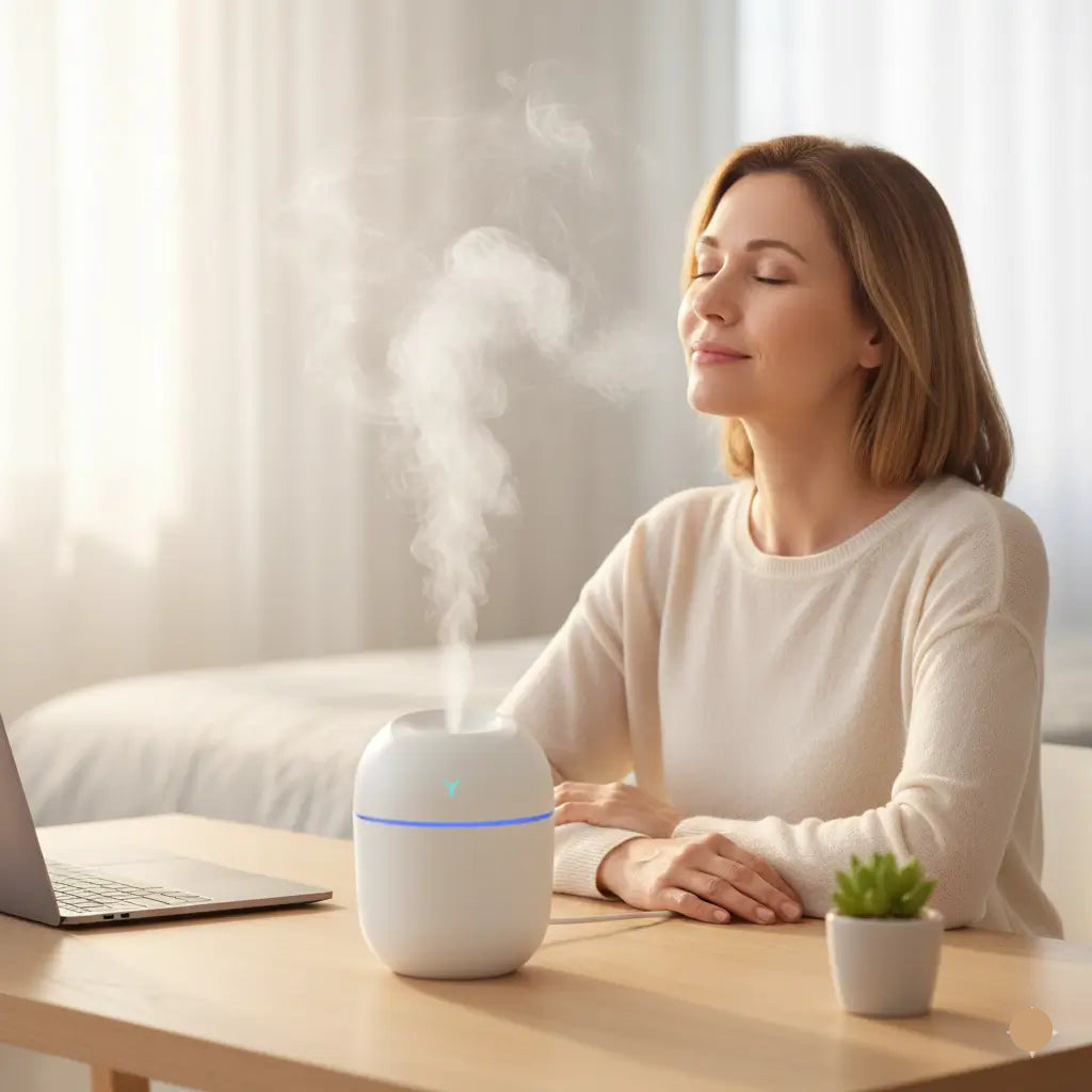 Umidificador Portátil USB 250 ml – Bem-Estar