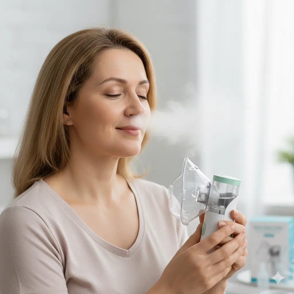 Inalador Portátil Ultrassônico – Bem-estar e Respiração Confortável em Qualquer Lugar