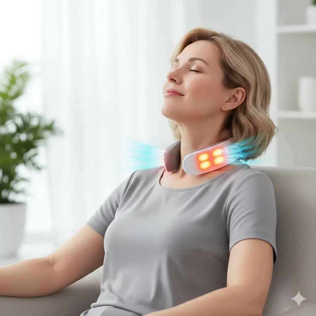 Massageador Elétrico Cervical e Ombros com Pulso Magnético