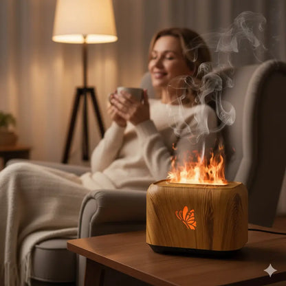 Difusor de Aromas e Umidificador com Efeito Chama