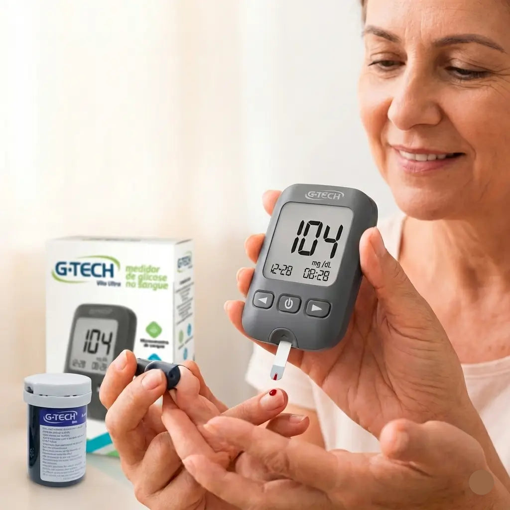 Medidor de Glicose G-Tech Ultra - Aprovado ANVISA