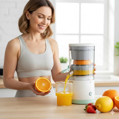 Espremedor de Frutas Elétrico Portátil USB – Suco Fresco com Praticidade