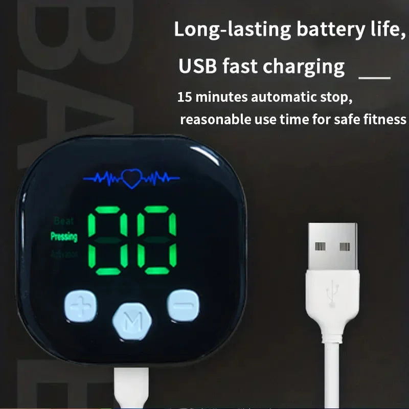 Cinturão Massageador Elétrico USB Recarregável (para cintura, braços, pernas, glúteos).
