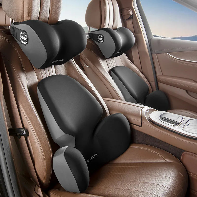 Almofada de Apoio Lombar e de Pescoço para Carro – Conforto e Suporte em Cada Viagem.