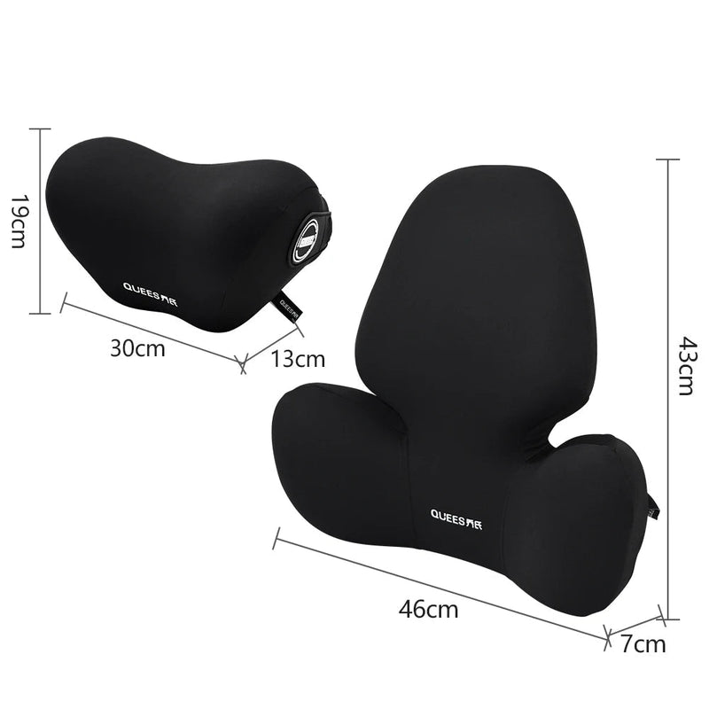 Almofada de Apoio Lombar e de Pescoço para Carro – Conforto e Suporte em Cada Viagem.