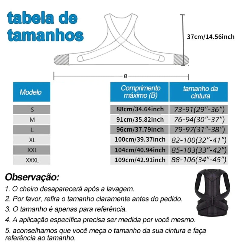 corretor de postura "Achieve Posture"