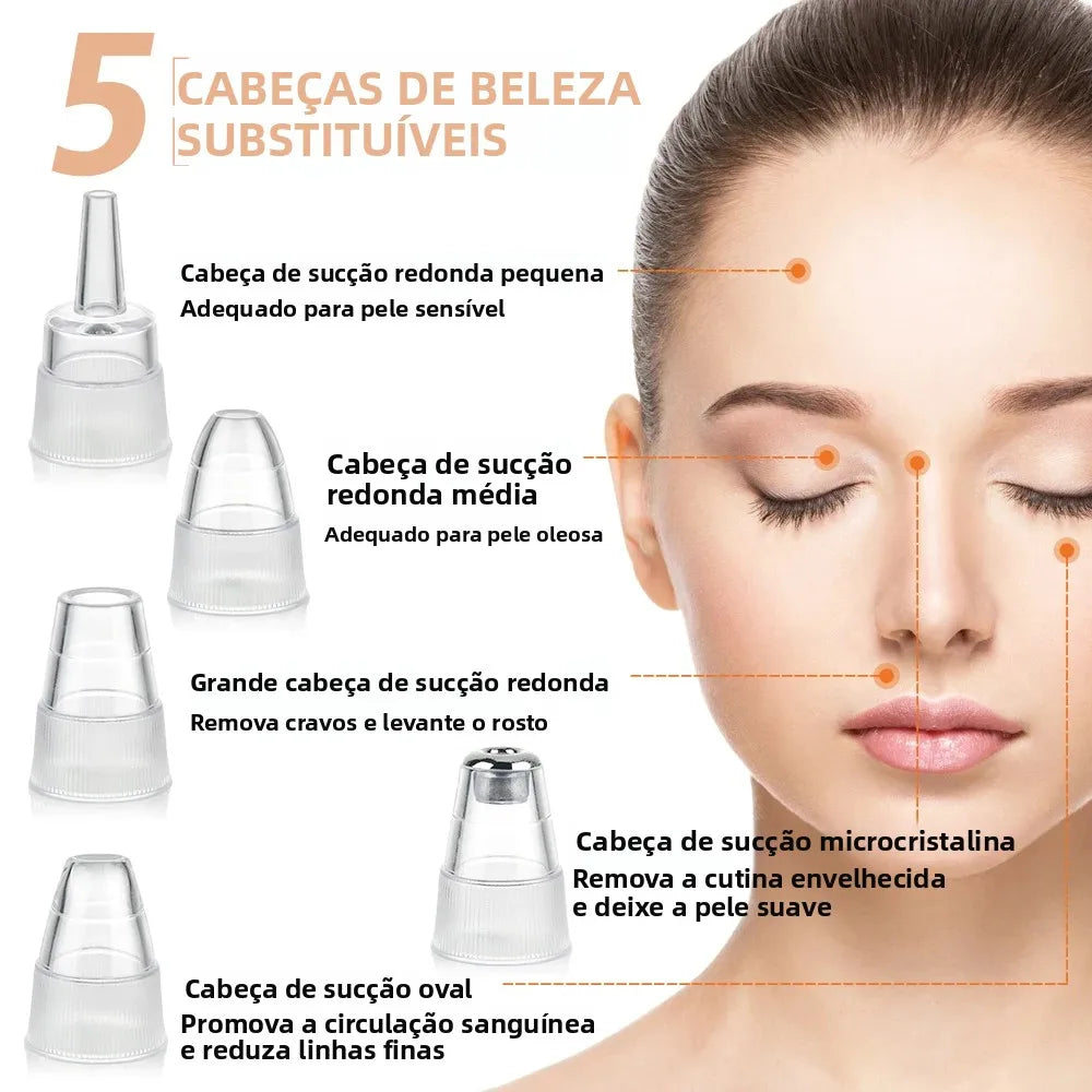 Máquina Removedora de Cravos por Sucção - USB - 3 Níveis Potência