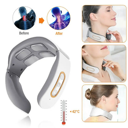 Massageador Elétrico Cervical e Ombros com Pulso Magnético