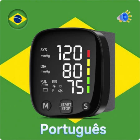 Aparelho de Pressão Arterial Digital com Voz em Português – USB