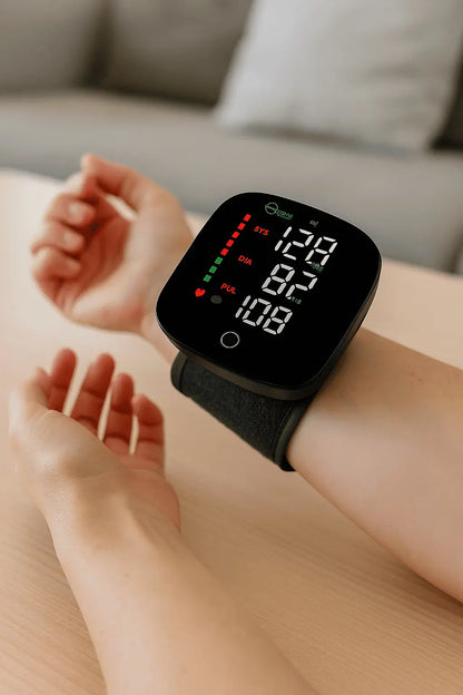 Monitor Digital de Pressão de pulso com Voz em Português