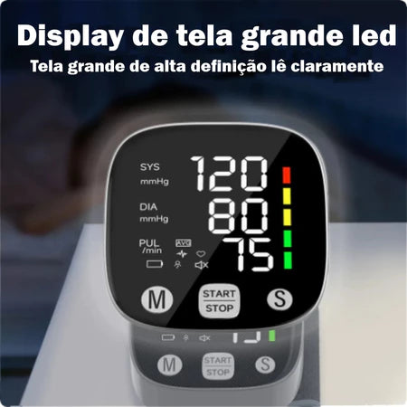Aparelho de Pressão Arterial Digital com Voz em Português – USB