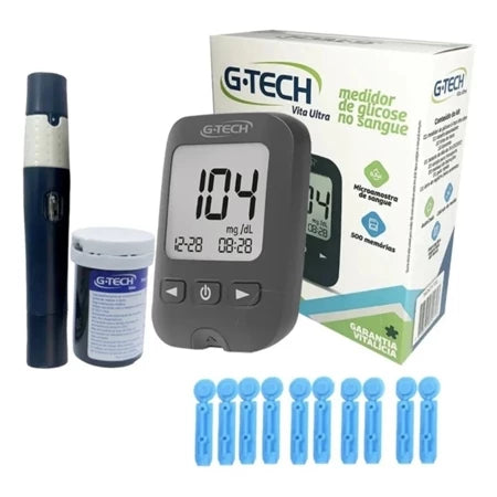 Medidor de Glicose G-Tech Ultra - Aprovado ANVISA