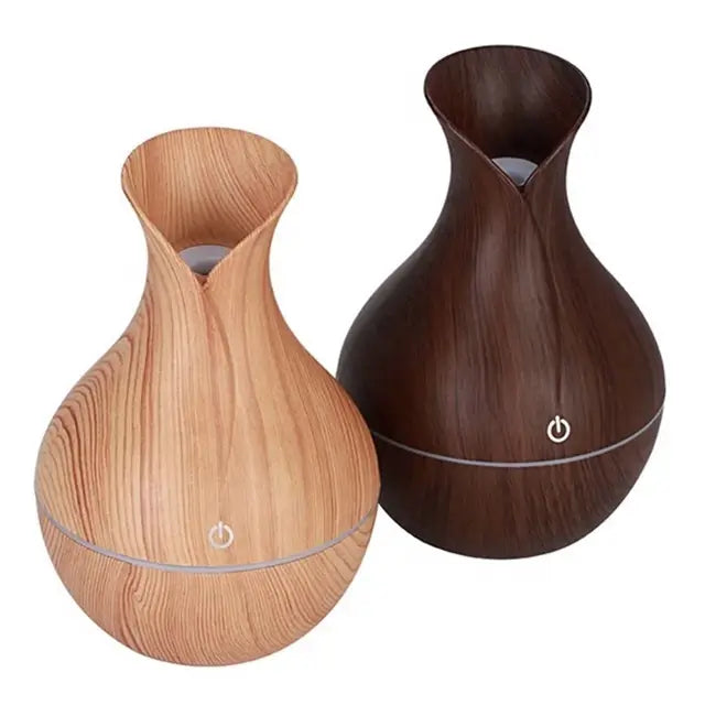 Umidificador Ultrassônico  USB Madeira – Difusor e purificador