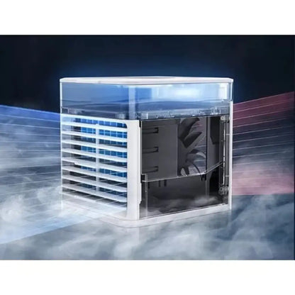 Mini Ar-Condicionado Portátil AirCooler 3 em 1 – Climatiza, Umidifica e Purifica o Ar
